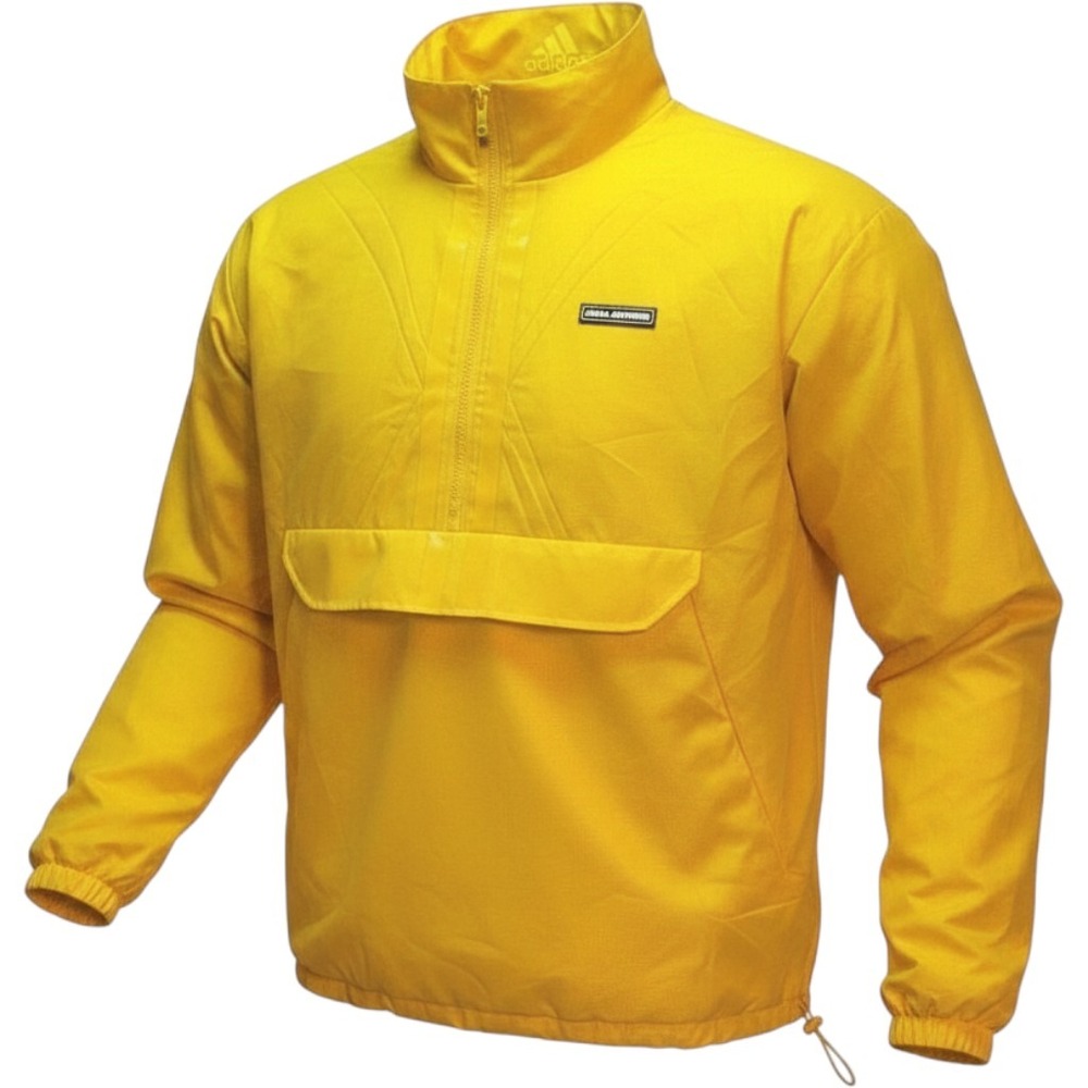 Adidas x Daniel Patrick Basketball Anorak Jacket Mens Large Yellow Ripstop Zip